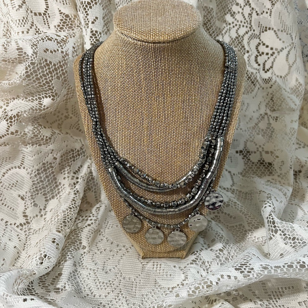 Sonoma Silver tone Layered Necklace
